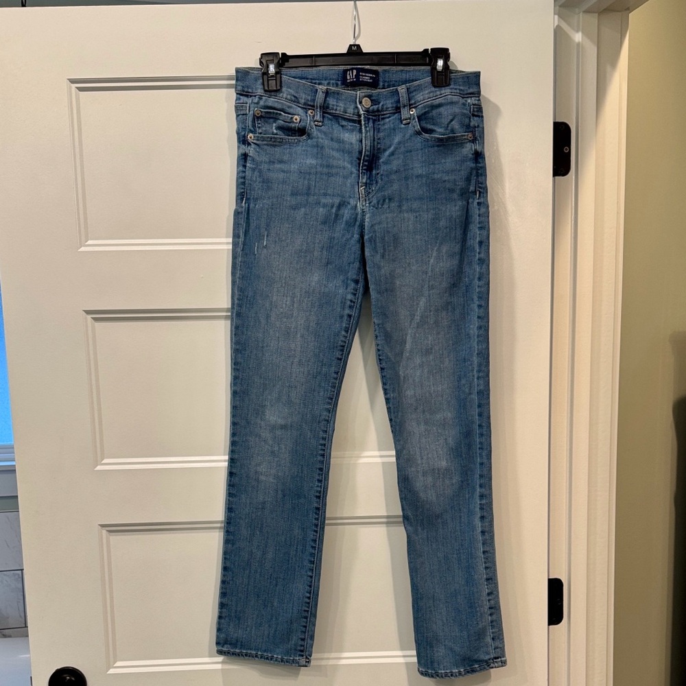 GAP Women's Straight Leg Blue Jeans size 8/29 Regular